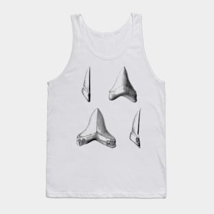 Shark Teeth | Great White Megalodon Fossils Tank Top